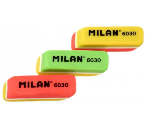 Резинка Milan 6030 двухцветная с фаской