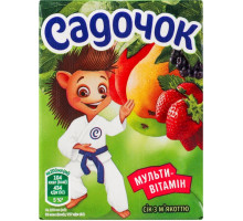 Сік Садочок Мультивітамінний з м'якоттю 0.2 л
