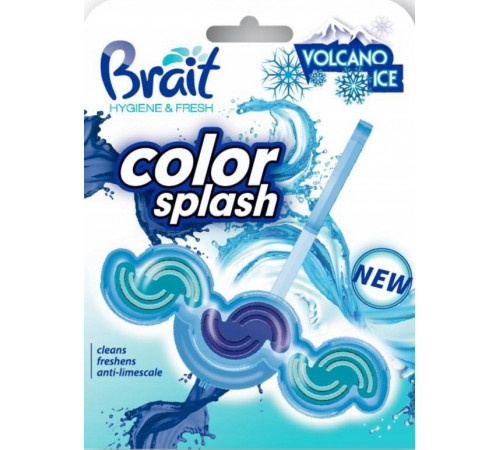 Блок для унитаза Brait Color Splash Volcano Ice 45 г