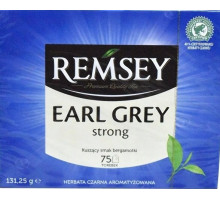 Чай Remsey Earl grey Strong в пакетиках 75 штук 131,25 г