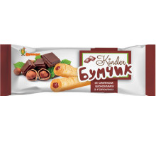 Трубочки кукурузные Kinder Бумчик со вкусом шоколада с орехами 16 г