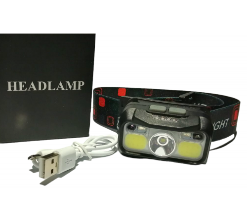 Фонарик налобный Headlamp зарядное устройство