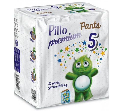 Підгузки-трусики Pillo Premium 5 (12-18 кг) 20 шт