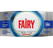Вологі серветки для прибирання Fairy Platinum з антибактеріальним ефектом 100 шт