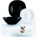 Столовий сервіз Luminarc Carine Black & White 19 предметів на 6 персон