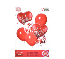 Набір повітряних кульок ХТ-106 I love you 7 шт