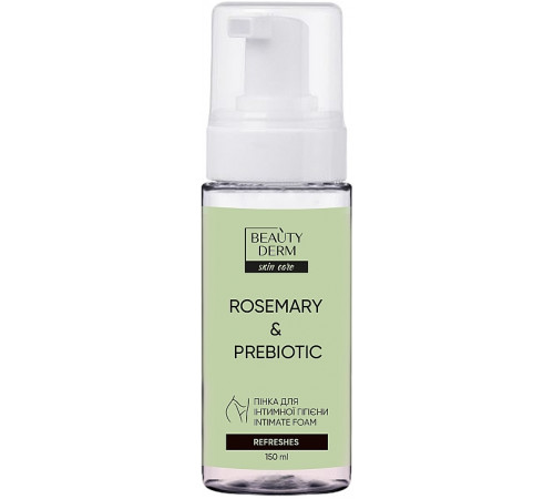 Пінка для інтимної гігієни Beautyderm Rosemary & Prebiotic 150 мл