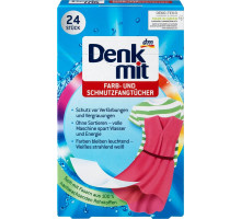 Активні серветки Denkmit  для прання кольорових тканин 24 шт