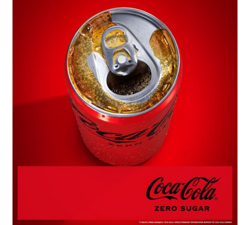 Безалкогольний напій Coca-Cola Zero Sugar 330 мл ж/б