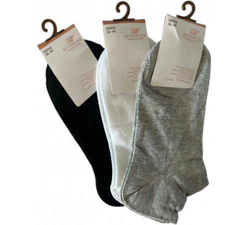 Шкарпетки жіночі короткі Ecosocks В2202 сітка розмір 36-40 Шкарпетки жіночі короткі Ecosocks В2202 сітка розмір 36-40