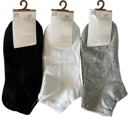 Шкарпетки жіночі короткі Ecosocks В2202 сітка розмір 36-40 Шкарпетки жіночі короткі Ecosocks В2202 сітка розмір 36-40