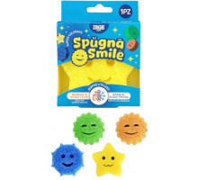 Губка кухонна для чищення Irge Smile Scrub 10х10х3 см