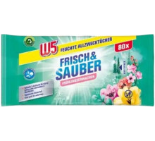 Влажные салфетки для уборки W5 Fruhlings Erwachen 80 шт