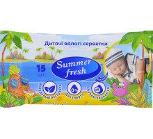 Влажные салфетки для детей Summer Fresh 15 шт