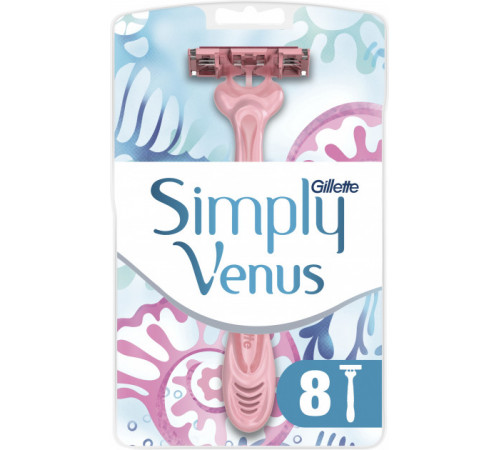 Бритви одноразові Gillette Simply Venus 3 8 шт