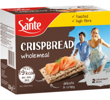 Хлібці хрусткі Sante Wholemeal 150 г