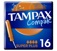 Тампони Tampax Compak Super Plus з аплікатором 16 шт
