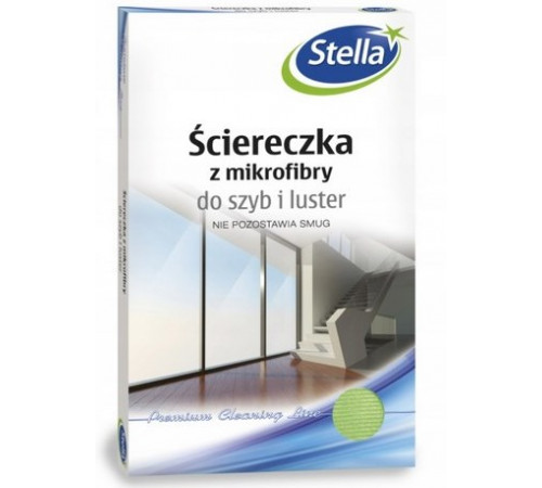Серветка мікрофібра Stella  для скла та дзеркал