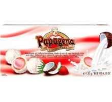 Вафельные шарики Papagena Coconut balls with strawberry cream filling 120 г