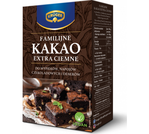 Какао порошок Kruger Экстра Темное 80 г