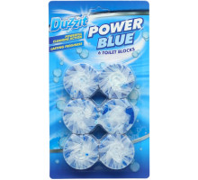 Таблетки для зливного бачка Duzzit Power Blue 6 шт х 50 г