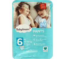 Підгузки-трусики Babydream розмір 6 (16-30 кг) 18 шт