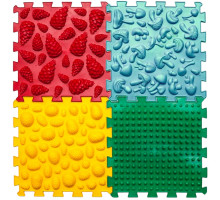 Масажний килимок Ortek Мікс Пазли 4 елемента