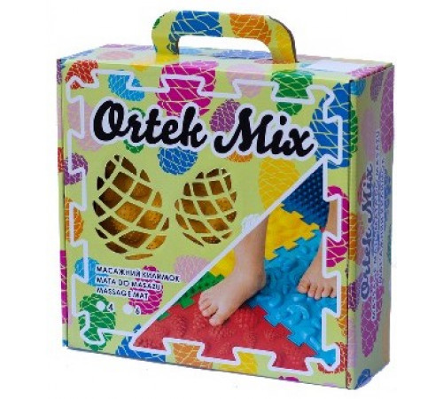 Масажний килимок Ortek Мікс Пазли 4 елемента