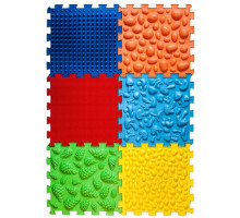 Масажний килимок Ortek Мікс Пазли 6 елементів