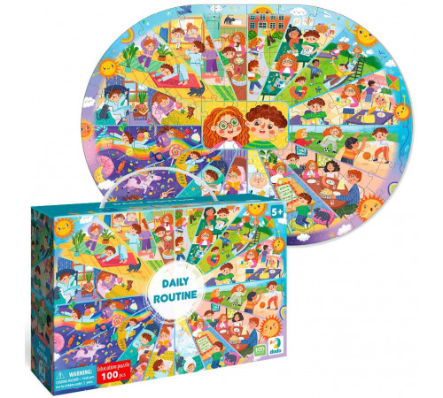 Пазли Dodo 300619 Розпорядок дня 100 елементів