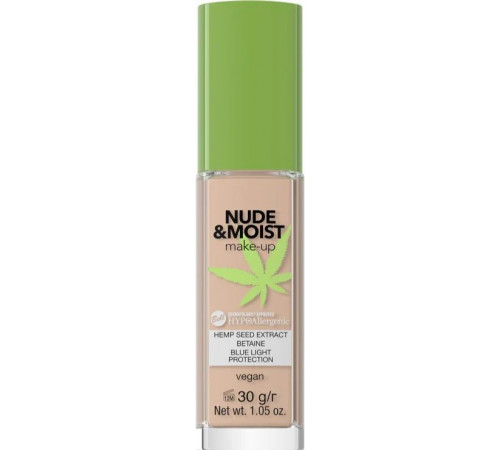 Гипоаллергенный тональный крем для лица Bell Nude & Moist 04 Natural Tan 30 г