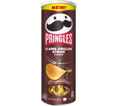 Чипсы Pringles Flame Grilled Steak 165 г Чипсы Pringles Flame Grilled Steak 165 г
