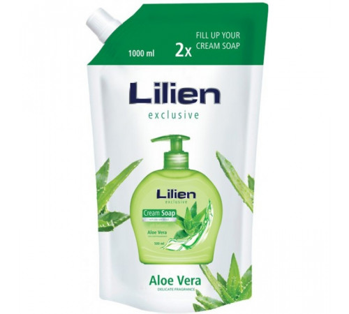 Рідке крем-мило Lilien Aloe Vera пакет 1 л