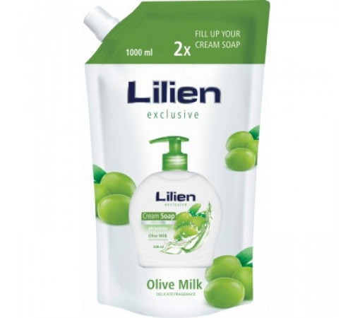 Рідке крем-мило Lilien Olive Milk пакет 1 л