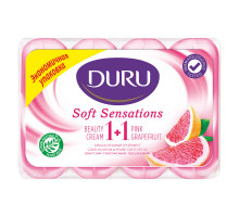 Мыло Duru Soft Sensations 1+1 Грейпфрут экопак 4*80 г