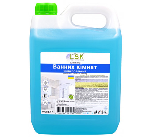 Засіб для миття ванних кімнат LSK 3 л