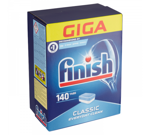 Таблетки для посудомийної машини Finish Classic 140 шт (ціна за 1 шт)