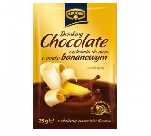 Горячий шоколад Krüger с Банановым вкусом саше 25 г