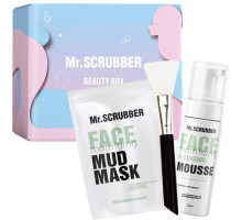 Подарунковий набір жіночий Mr.Scrubber Mattifying Daily Care (маска для обличчя 150 г +  мус для вмивання обличчя 150 мл  + шпатель)