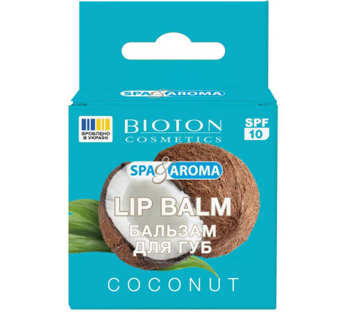 Бальзам для губ Bioton Cosmetics Spa & Aroma Кокос 5 мл Бальзам для губ Bioton Cosmetics Spa & Aroma Кокос 5 мл