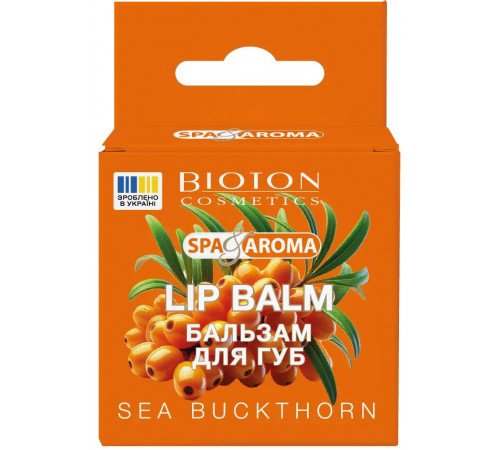 Бальзам для губ Bioton Cosmetics Spa & Aroma Облепиха 5 мл Бальзам для губ Bioton Cosmetics Spa & Aroma Облепиха 5 мл