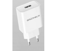 Блок живлення Grunhelm GWS-01 5V/2,1A, 1 USB білий