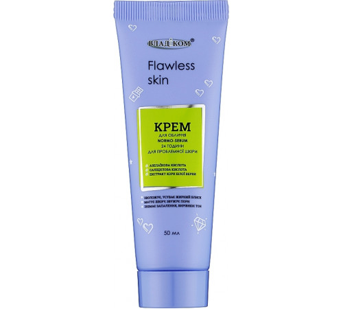 Крем для лица Vladicom Flawless skin Normo-Sebum увлажнение и матирование для проблемной кожи 50 мл