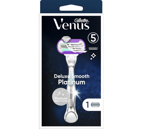 Станок для гоління жіночий Gillette Venus Deluxe Smooth Platinum