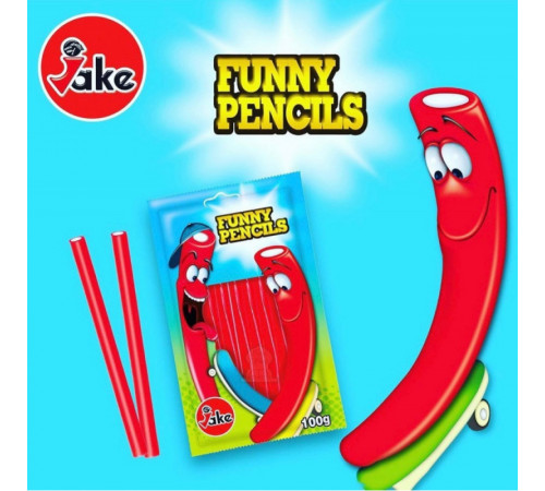 Цукерки желейні Jake Funny Pencils 100 г