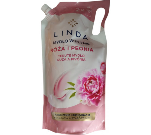 Жидкое мыло Linda Роза и пион дой-пак 1 л Жидкое мыло Linda Роза и пион дой-пак 1 л