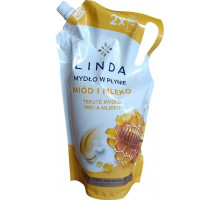 Жидкое мыло Linda Мед с молоком дой-пак 1 л