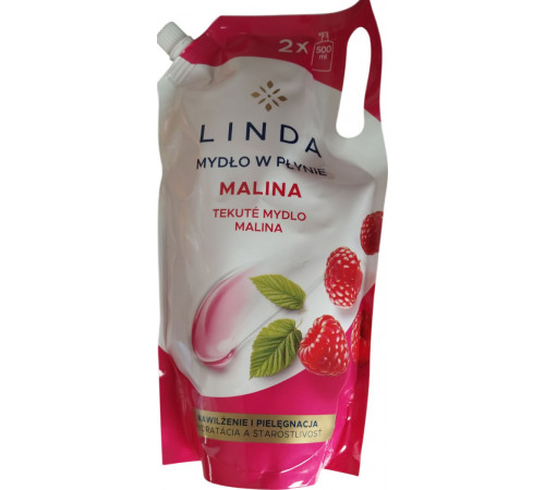 Жидкое мыло Linda Малина дой-пак 1 л Жидкое мыло Linda Малина дой-пак 1 л