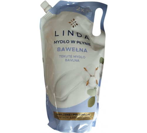Жидкое мыло Linda Хлопок дой-пак 1 л Жидкое мыло Linda Хлопок дой-пак 1 л