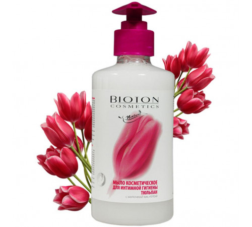 Мыло для интимной гигиены Bioton Cosmetics Nature Тюльпан 300 мл